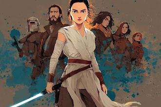 design cinematic star wars style digital art