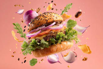 design food poster for café, bakery and restaurant