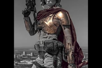 draw digital sci fi and star wars style art