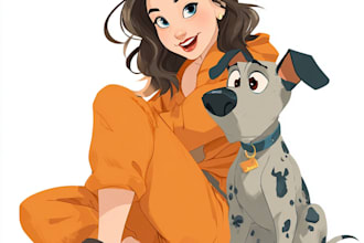 disney cartoon style drawing