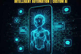 develop ai mobile app, website, ai chatbot, ai automation, ai saas using ml, dl