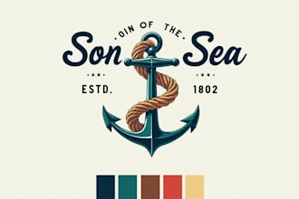 design outstanding rusted anchor logo in high definition