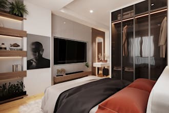 create interior 3d rendering and architectural rendering