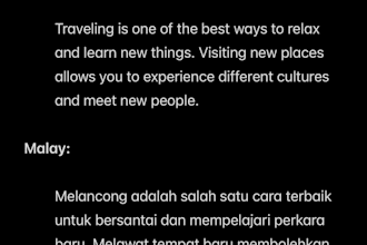 translate english to malay accurately