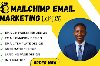 mailchimp email marketing campaign audience setup newsletter design workflow