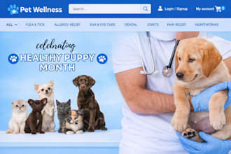 build pet website pet supplement shopify store pet store pet care pet food store