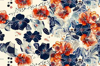 design repeat seamless patterns for fabric, textile printing