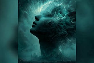 design fantasy book cover sci fi or horror book cover design