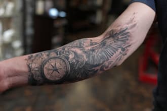 draw a realistic tattoo design