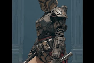 draw your star wars sci fi character art