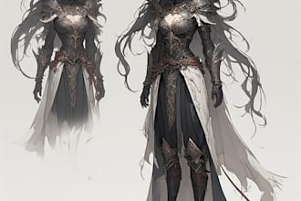 draw fantasy character illustration character illustration