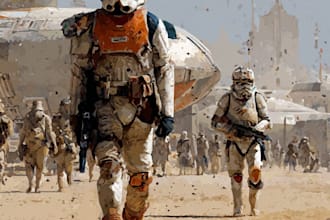 draw your star wars sci fi character art