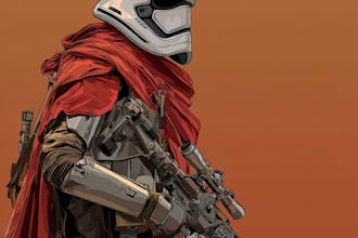 draw your star wars sci fi character art