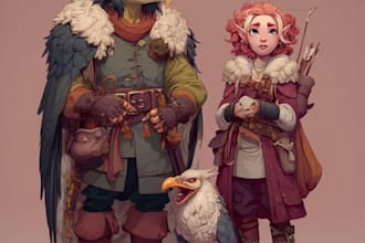 dnd character art and dnd character art