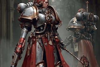 paint a warhammer 40k art