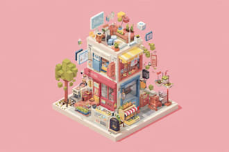 create amazing isometric illustrations