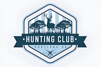 do fishing, hunting, adventure outdoors, and deer logo