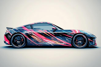 design unique vehicle wrap for your busines