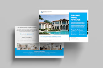 design real estate postcard