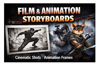 be your professional storyboard artist for film  commercials