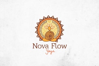 design a natural spa yoga wellness health and beauty logo