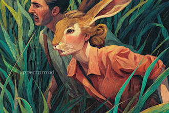 do hand drawn portrait and landscape oil painting on canvas