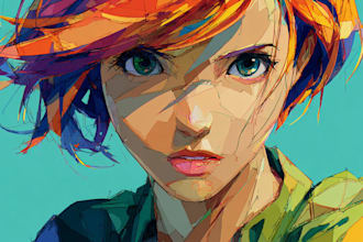 draw anime character an illustration