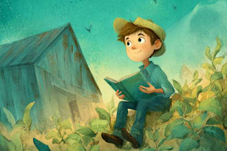 children story book illustration children story book