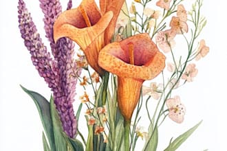 design hand drawn botanical line art