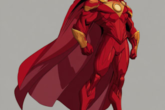 superhero character for comics