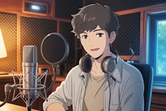 provide japanese male erotic boyfriend voice acting deep anime voice