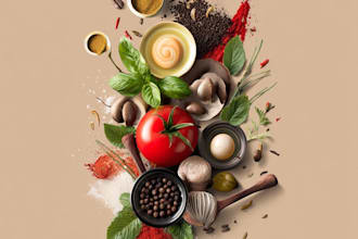 design food flyer poster and banner