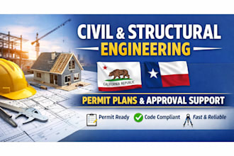 be licensed civil and structural engineer pe for california, and texas projects