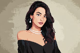 paint fabulous pixel art character portrait art for yourself