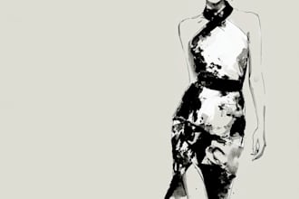 draw fashion illustration or sketch