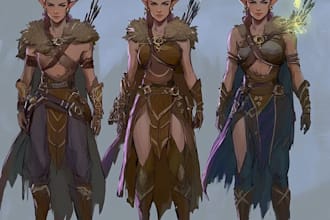 create illustrations and dnd character commissions