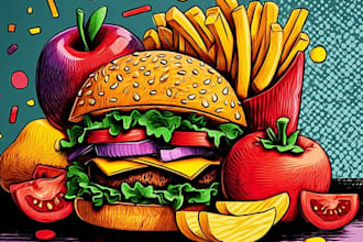 design a bold pop art custom retro poster