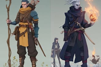 dnd character illustration fantasy rpg art