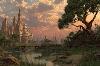 do the landscape illustration or concept art for you