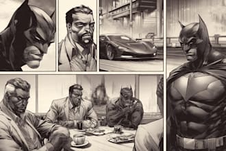 do superhero comic page