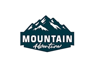 create a minimalist mountain logo for your brand