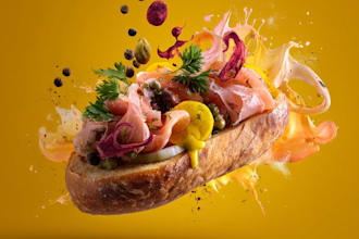 design food menu, flyer, poster and instagram