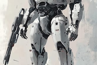 high quality robot, mecha concepts