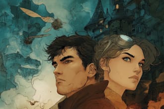 do comic book illustration, comic graphic novel