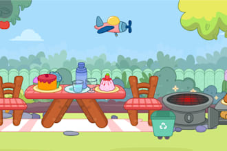 create 2d kids game