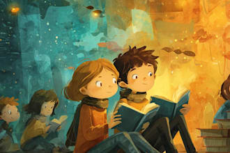 draw children book illustrations and children book