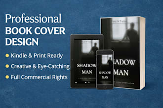 create a book cover design and ebook cover design