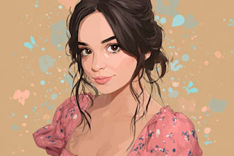 draw your photo into disney style portrait art