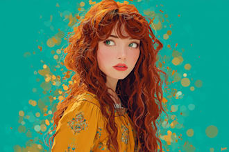 illustrate you as a disney princess or character