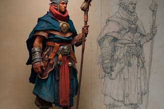 fantasy character art and fantasy character art